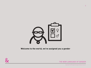 THE NEW LANGUAGE OF GENDER
Welcome to the world, we’ve assigned you a gender
THE NEW LANGUAGE OF GENDER
Copyright © 2015 s...