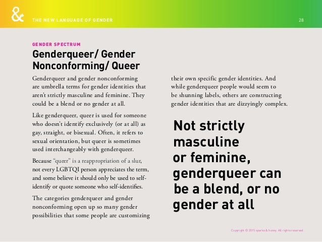 The New Language Of Gender The New Language Of Gender