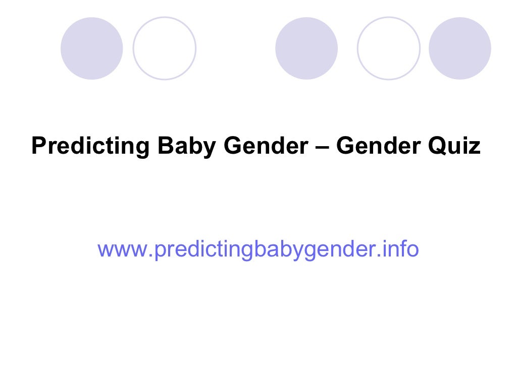 Gender quiz