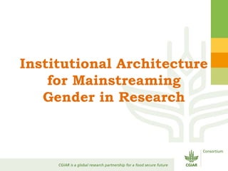 Gender Responsive Research