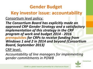 Gender Responsive Research