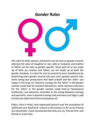 Gender Roles