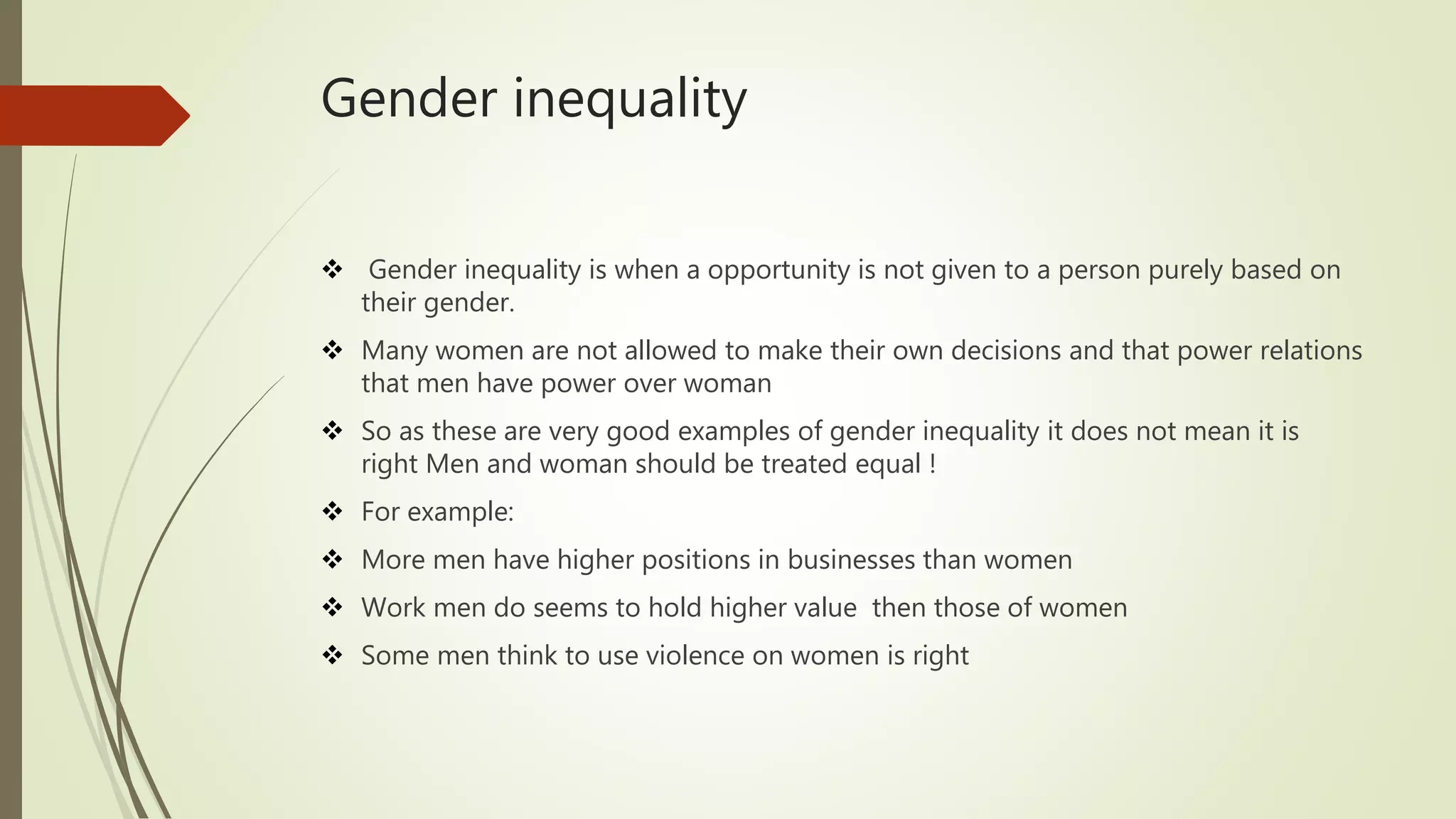 Gender Example Gender roles | PPTX
