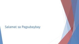 Salamat sa Pagsubaybay
 