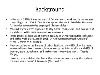 Work Home Gender Roles Gender roles and household tasks | PPTX