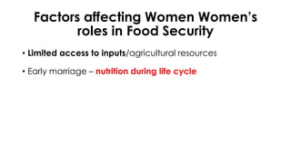 Gender Roles in Food Security | PDF