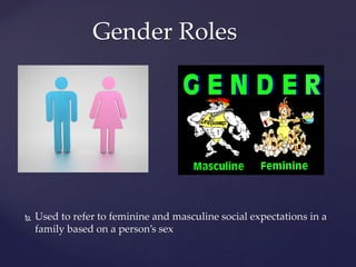 Gender roles in the family | PDF