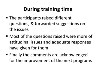 Gender capacity development action plan performance report: Module 1