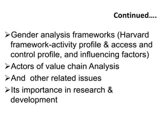 Gender capacity development action plan performance report: Module 1