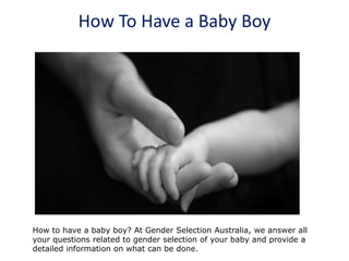 Gender selection | PPTX