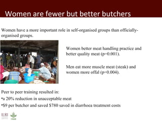 Gender-sensitive participatory risk assessment for food safety