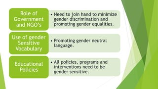 Gender sensitivity | PPTX