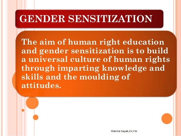 Gender sensitivity essay