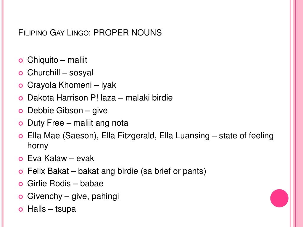 Understanding Filipino Gay Lingo understanding-filipino-gay-lingo