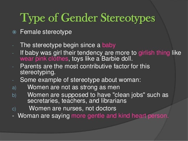 Types of gender roles