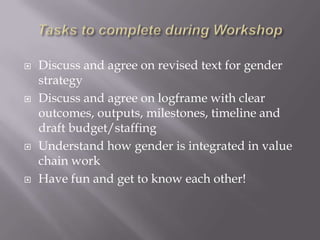 Achieving proof of scale for food security and poverty reduction: Gender in the livestock and fish research program