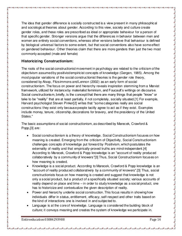 Gender Studies 1 Gender Studies 1