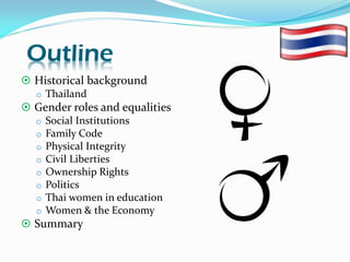 Gender studies on thailand