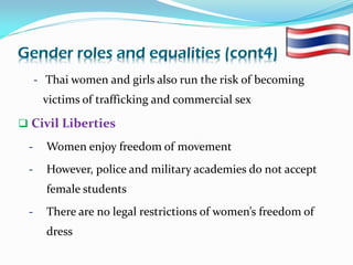 Gender Studies On Thailand