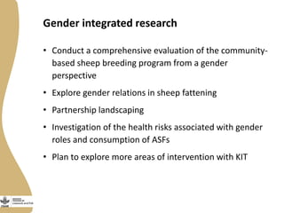 Gender research update in Ethiopia