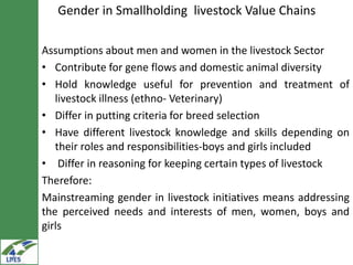 Gender in value chain analysis: Macro, meso and micro levels