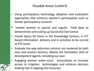 Gender in value chain analysis: Macro, meso and micro levels
