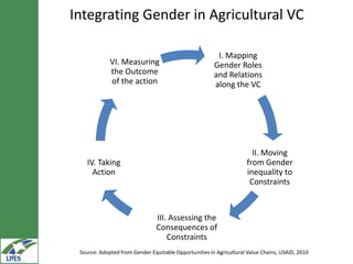 Gender in value chain analysis: Macro, meso and micro levels