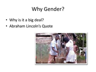 Introduction to gender concepts