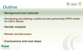 Gender and climate risk management: evidence of climate information use in Ghana