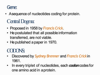 Gene prediction and expression | PPTX | Programming Languages | Computing