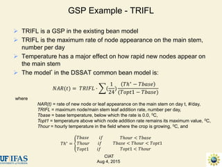 Advances in gene-based crop modeling