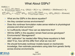 Advances in gene-based crop modeling