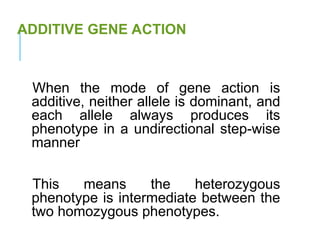 Undirectional Gene-interactions notes for gene interactions gene types | PPT