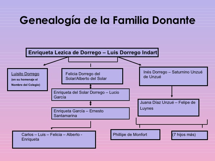 Familia Donante Tercer Organigrama