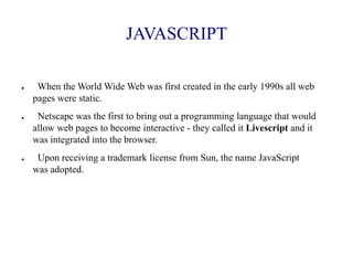 Genealogy of front end technologies | PPTX