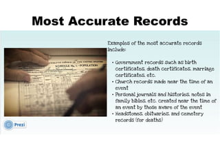 Most Accurate Records

 