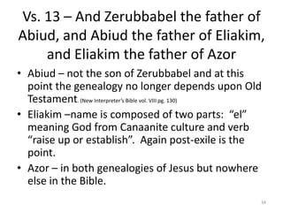 Genealogy of jesus | PPTX