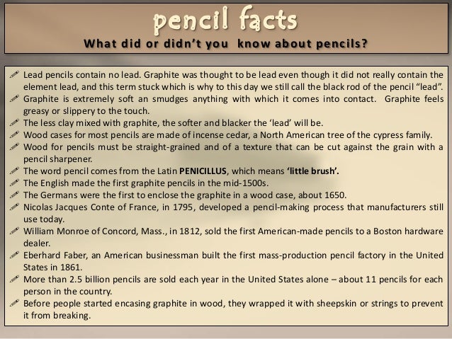 about pencil