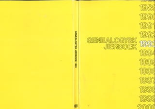 Genealogysk Jierboek 1993 burgerwapens, Gerrit Hesman, deel 1
