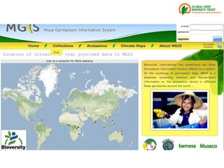 Genebanks – Presentation for Discussion with Donors and Partners – June 2013