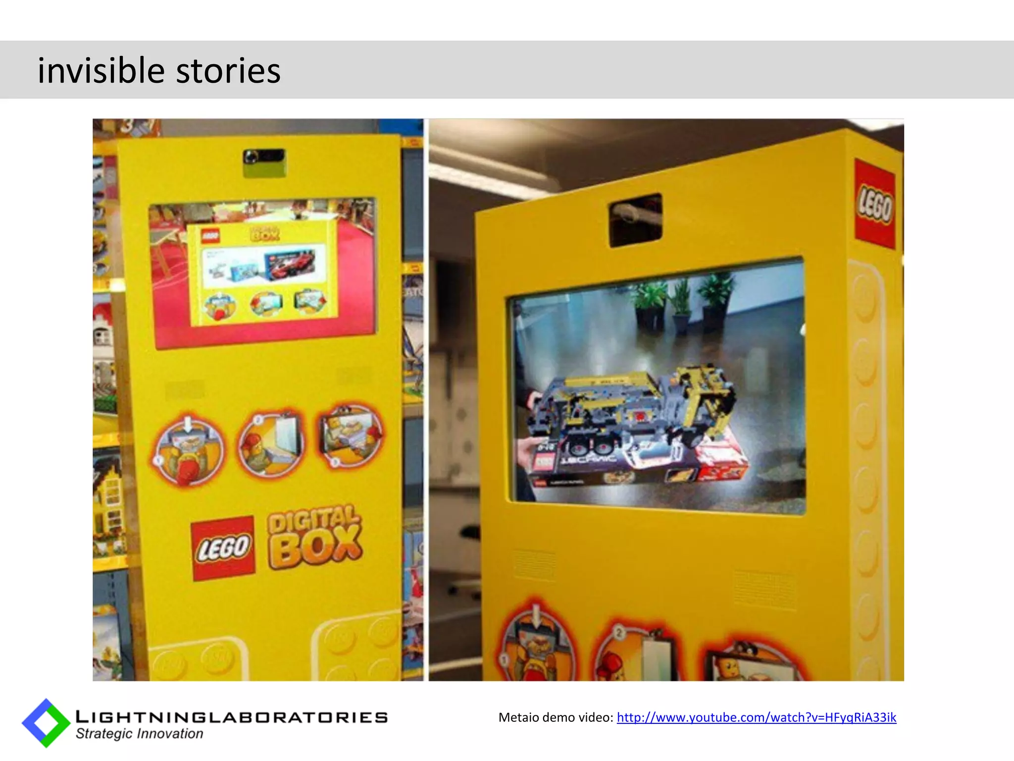 invisible stories


           [video]




                     Metaio demo video: http://www.youtube.com/watch?v=HFyqRiA33ik
 