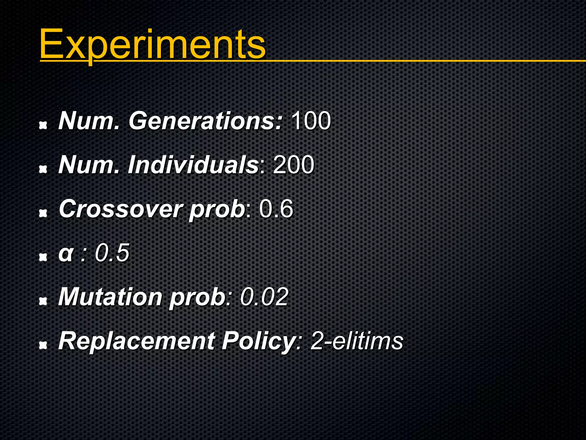 DEALING WITH NOISY FITNESS IN A RTS GAME BOT DESIGN | PPTX | Genetics ... image.