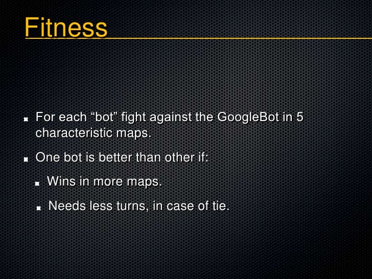 DEALING WITH NOISY FITNESS IN A RTS GAME BOT DESIGN