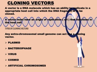 Gene cloning | PPTX