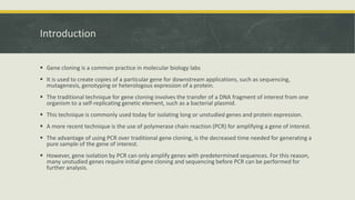 Gene cloning | PPTX