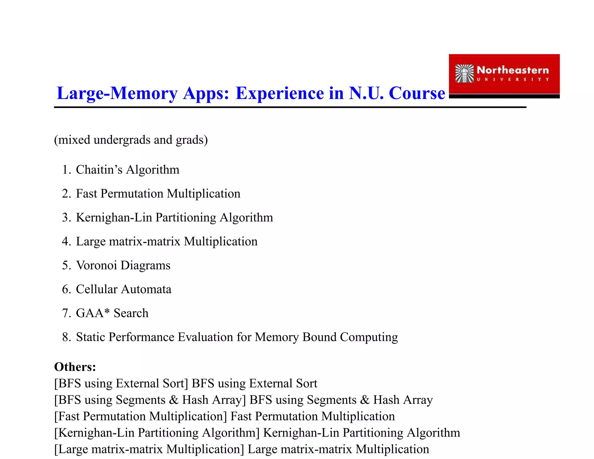 IAP09 CUDA@MIT 6.963 - Guest Lecture: Out-of-Core Programming with NVIDIA's CUDA (Gene Cooperman, NEU)