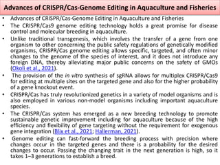 Gene Editing of Fishes and its Applications in Aquatic Medicine by B.pptx