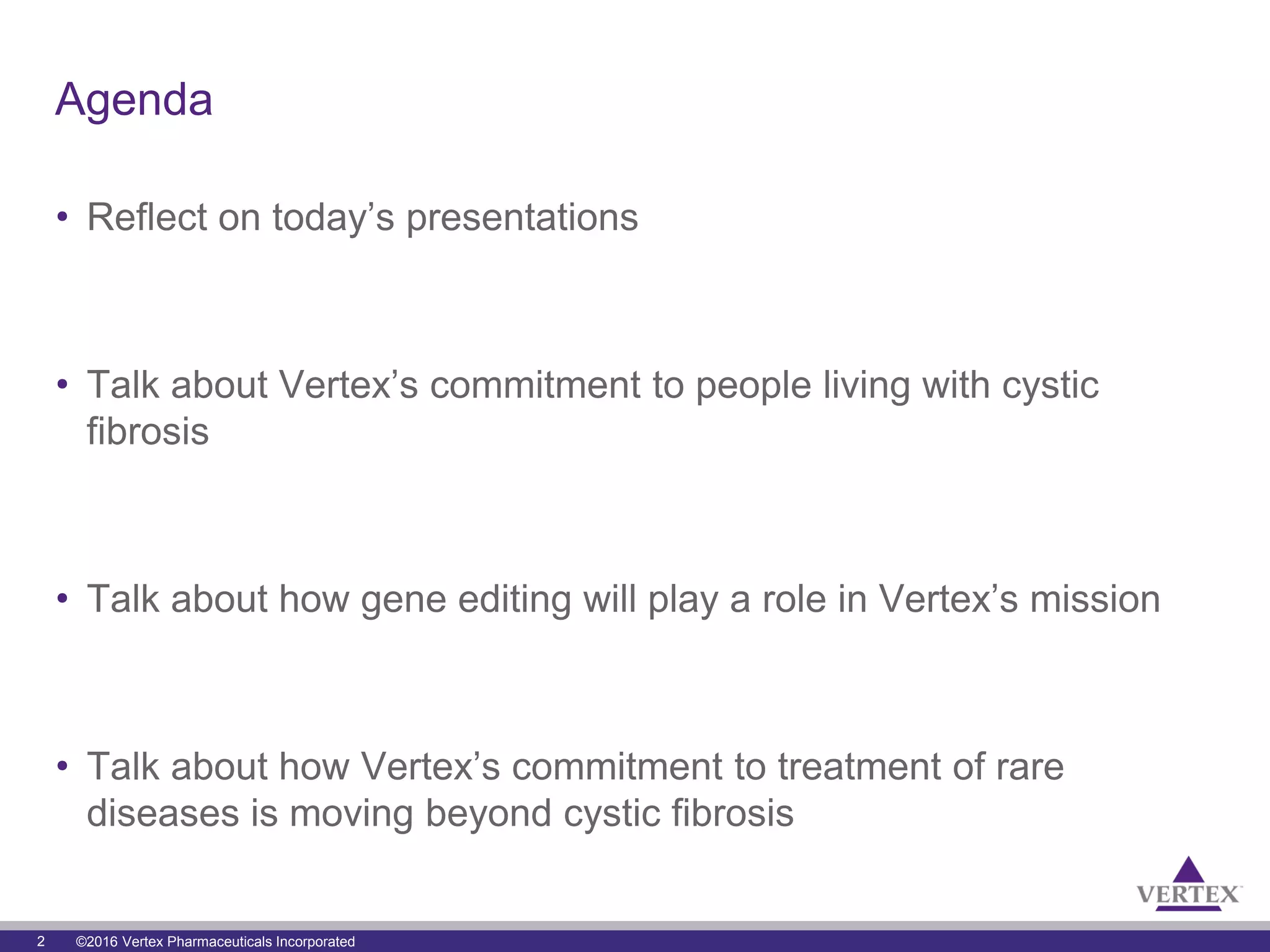 Vertex Cf Program Gene editing to treat cystic fibrosis_Vertex | PPT