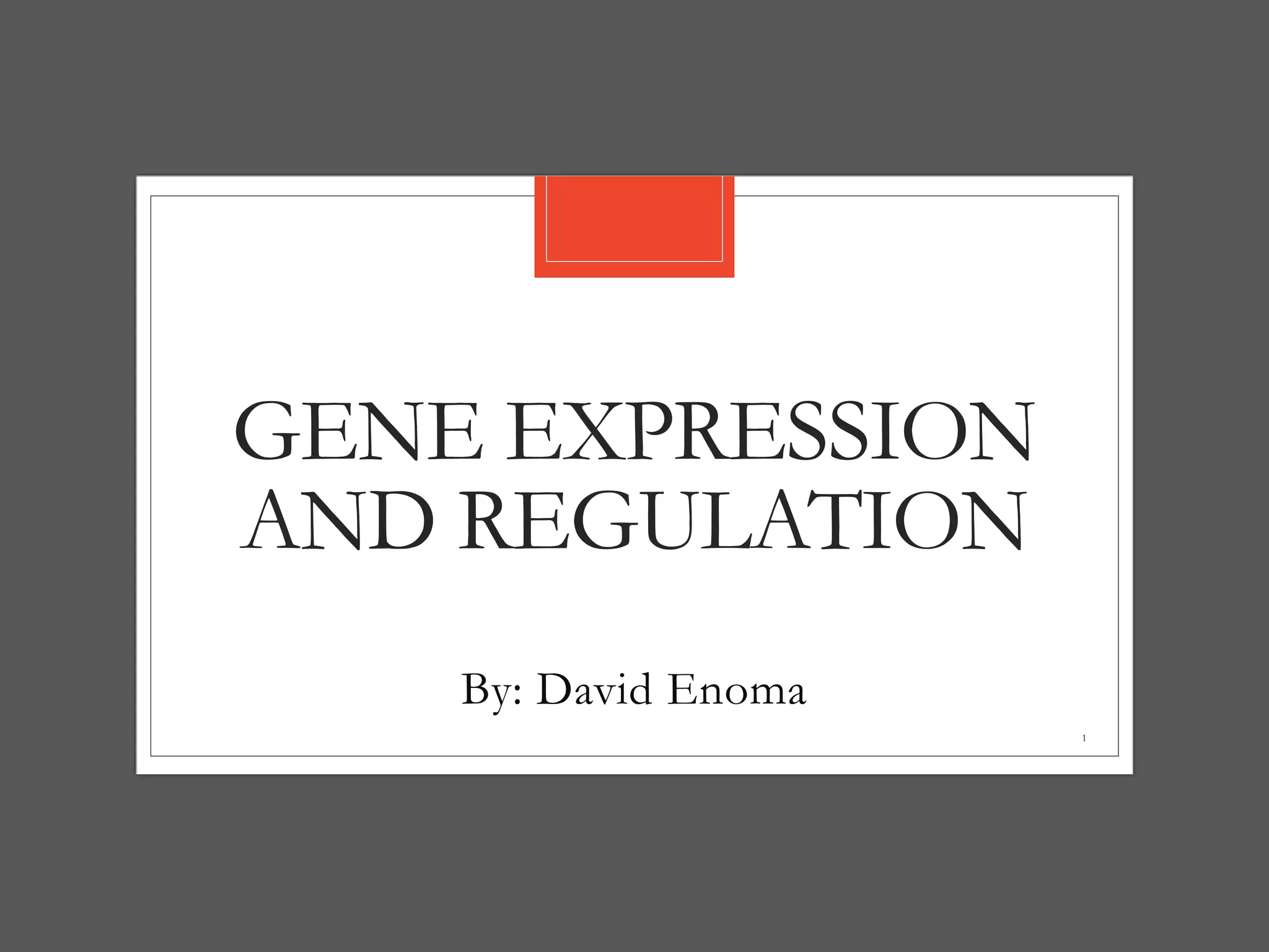 Ppt Regulation Of Gene Expression Powerpoint