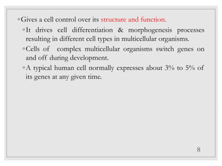 Gene expression and regulation | PPTX